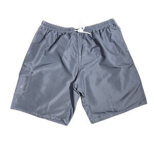 NWOT | Gray Performance Swim Trunks | Cargo Pocket | Size XXL